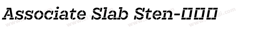 Associate Slab Sten字体转换
